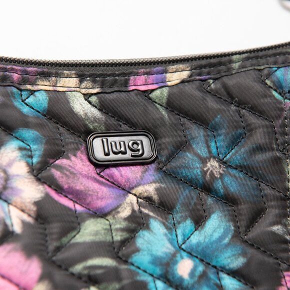 Lug Swivel Crossbody Purse Convertible Bag Pockets Floral Multicolor Black - Picture 3 of 14